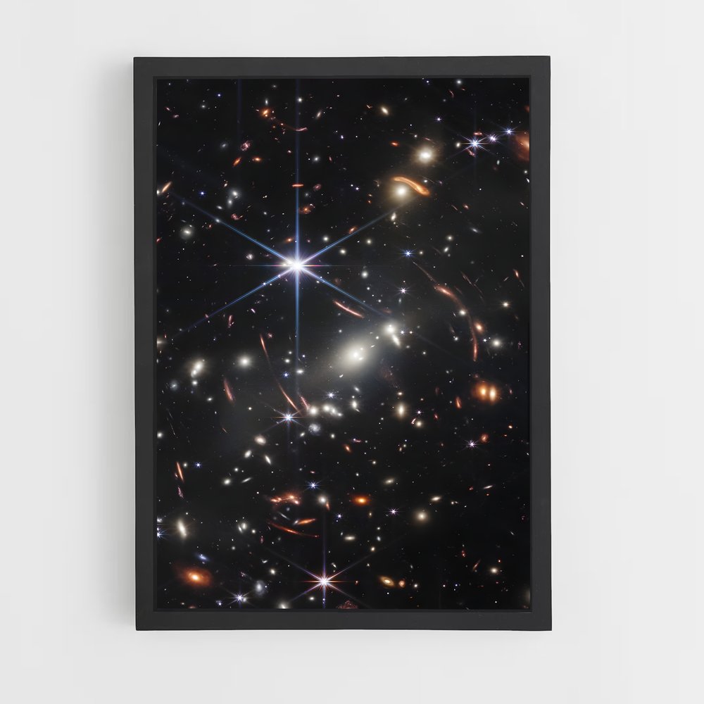 Poster Galaxies en Étreinte – affiche Astronomie (vue 2)